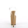 Pleaser - FLAMINGO808 KnöchelriemenSandale, Poledance Schuhe - Transparent/Beige Product image